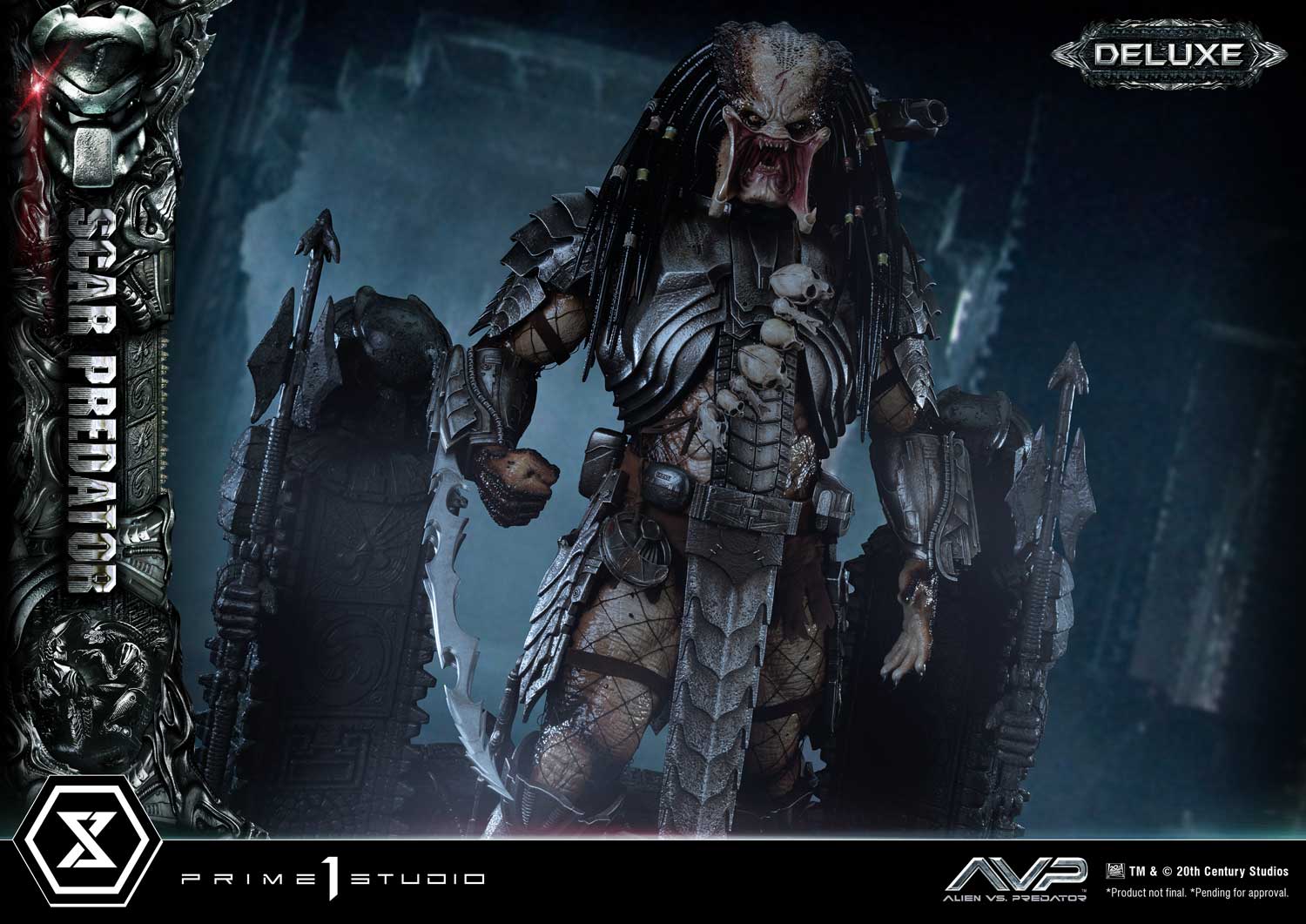 PRE-ORDER Prime1 Studio - Museum Masterline - Alien vs. Predator - Scar Predator: Deluxe Ver. 1/3