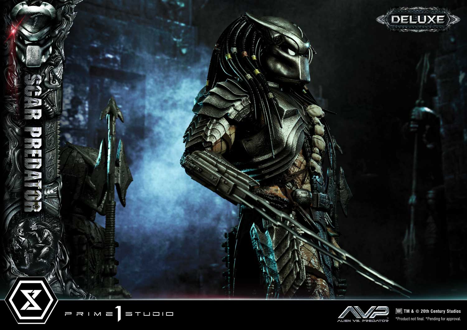 PRE-ORDER Prime1 Studio - Museum Masterline - Alien vs. Predator - Scar Predator: Deluxe Ver. 1/3