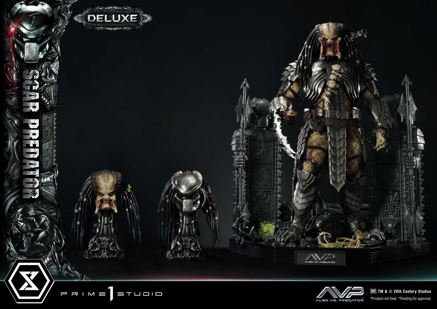 PRE-ORDER Prime1 Studio - Museum Masterline - Alien vs. Predator - Scar Predator: Deluxe Ver. 1/3