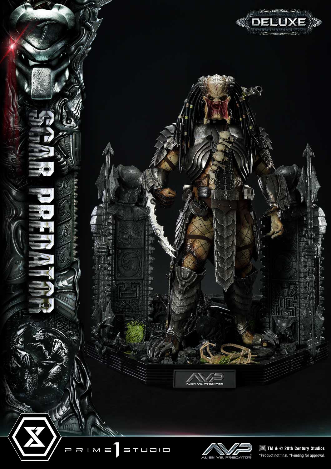 PRE-ORDER Prime1 Studio - Museum Masterline - Alien vs. Predator - Scar Predator: Deluxe Ver. 1/3