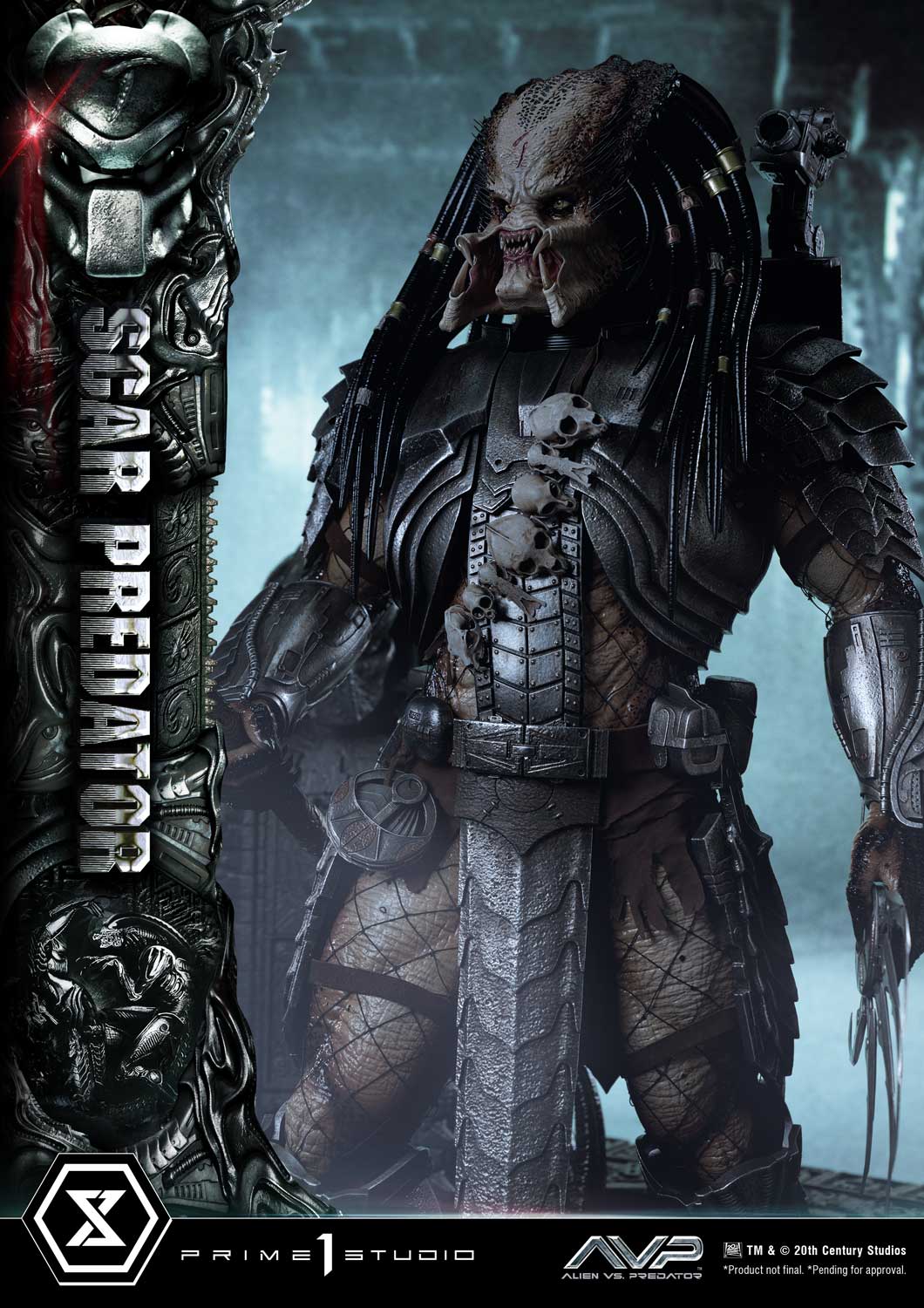 PRE-ORDER Prime1 Studio - Museum Masterline - Alien vs. Predator - Scar Predator: Deluxe Ver. 1/3