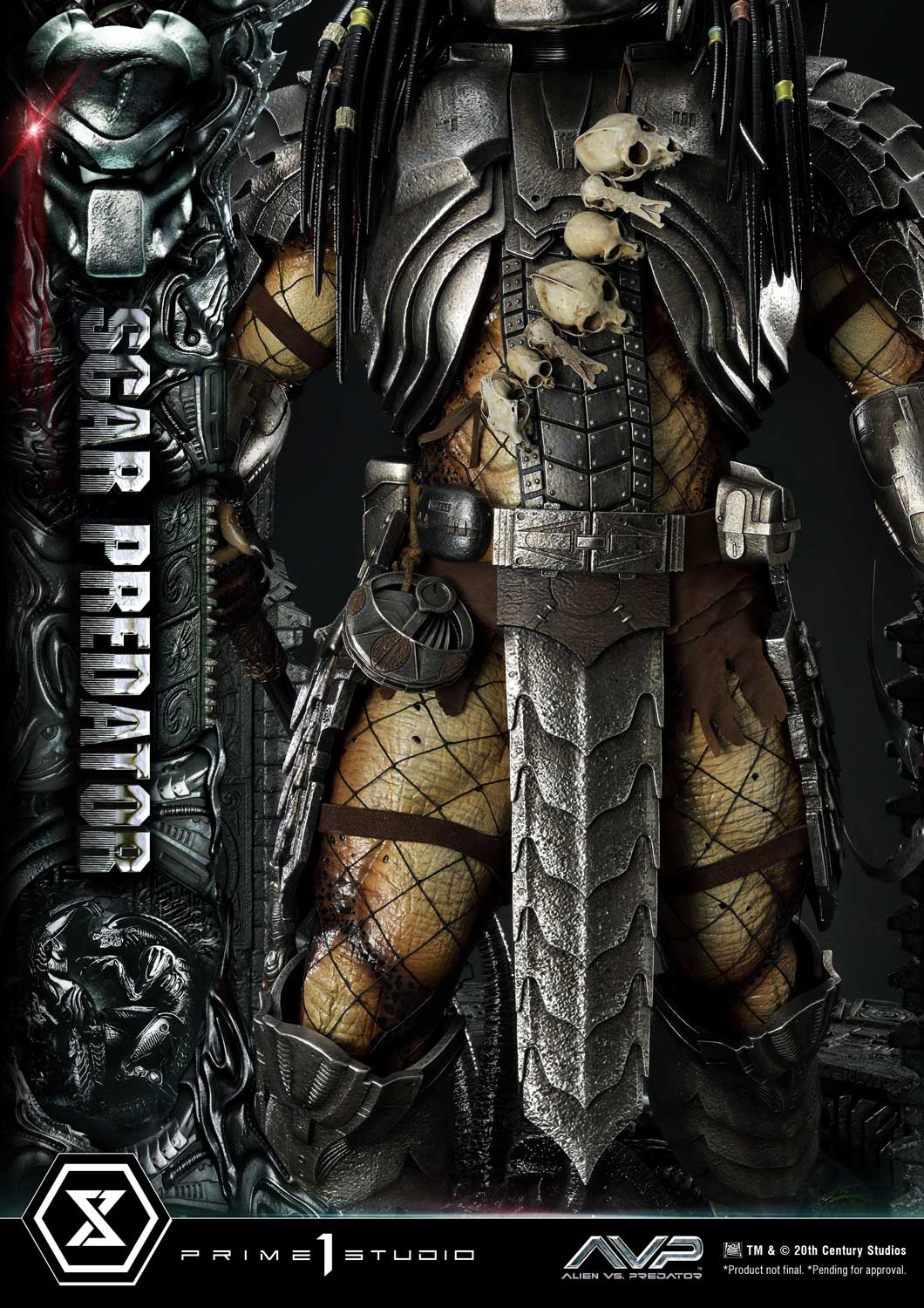 PRE-ORDER Prime1 Studio - Museum Masterline - Alien vs. Predator - Scar Predator: Deluxe Ver. 1/3