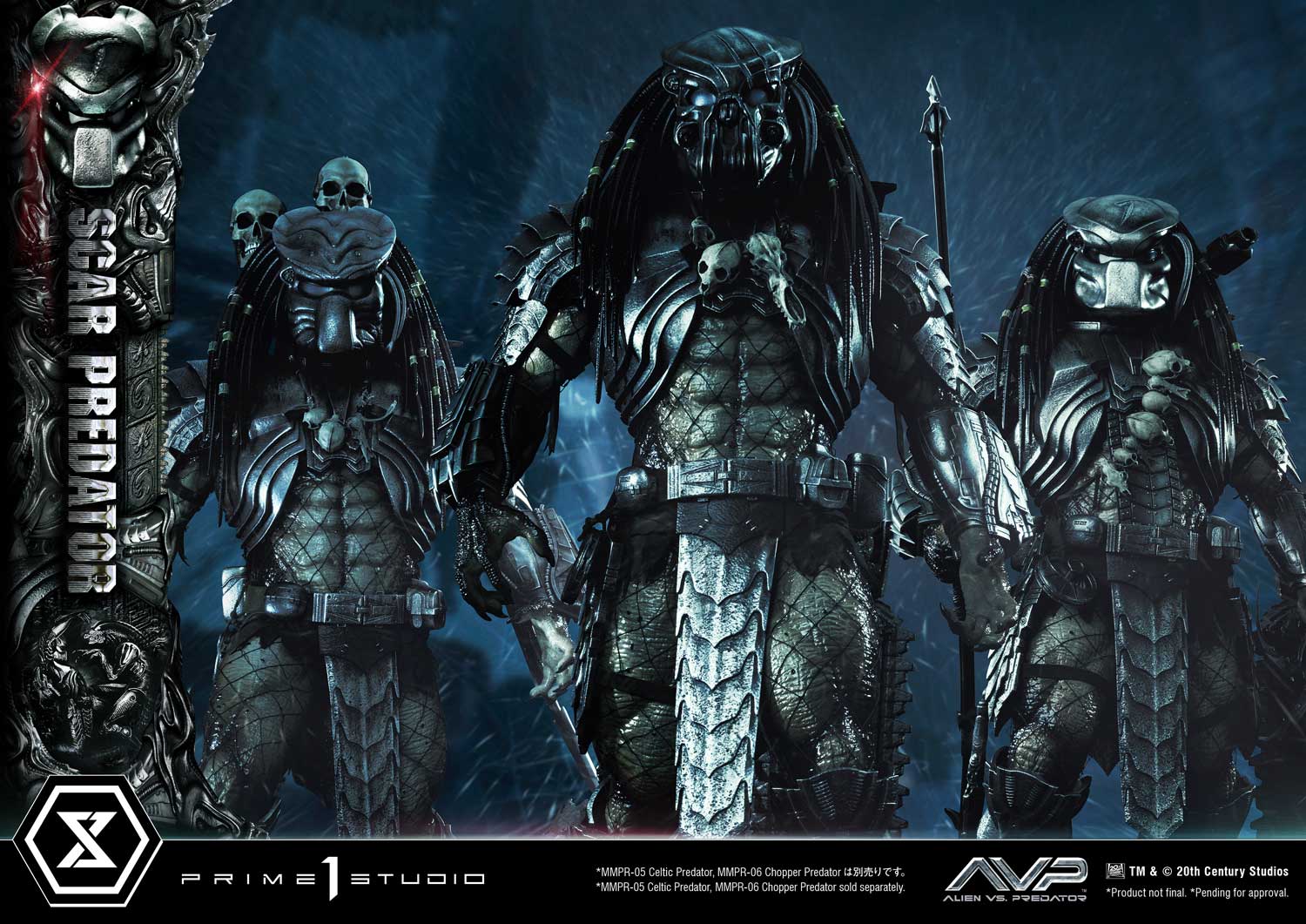 PRE-ORDER Prime1 Studio - Museum Masterline - Alien vs. Predator - Scar Predator: Deluxe Ver. 1/3