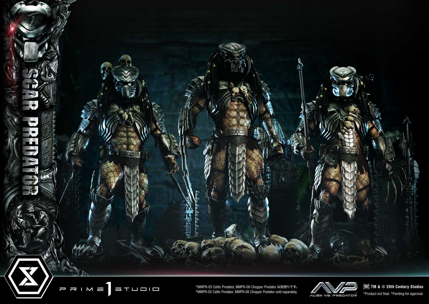 PRE-ORDER Prime1 Studio - Museum Masterline - Alien vs. Predator - Scar Predator: Deluxe Ver. 1/3