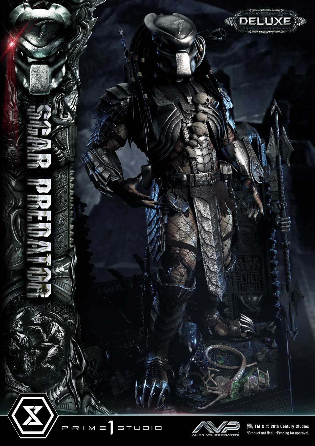 PRE-ORDER Prime1 Studio - Museum Masterline - Alien vs. Predator - Scar Predator: Deluxe Ver. 1/3
