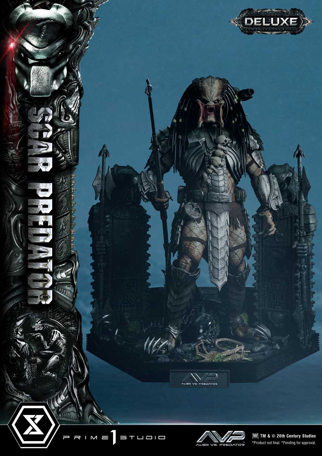 PRE-ORDER Prime1 Studio - Museum Masterline - Alien vs. Predator - Scar Predator: Deluxe Ver. 1/3