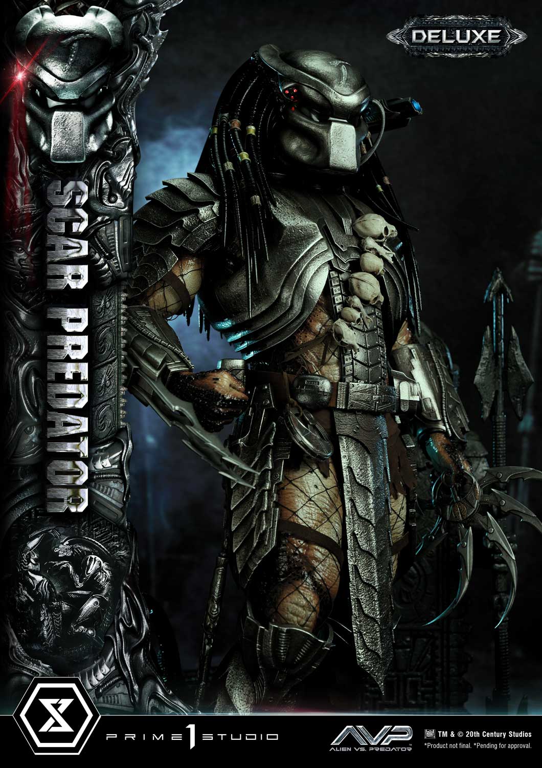 PRE-ORDER Prime1 Studio - Museum Masterline - Alien vs. Predator - Scar Predator: Deluxe Ver. 1/3
