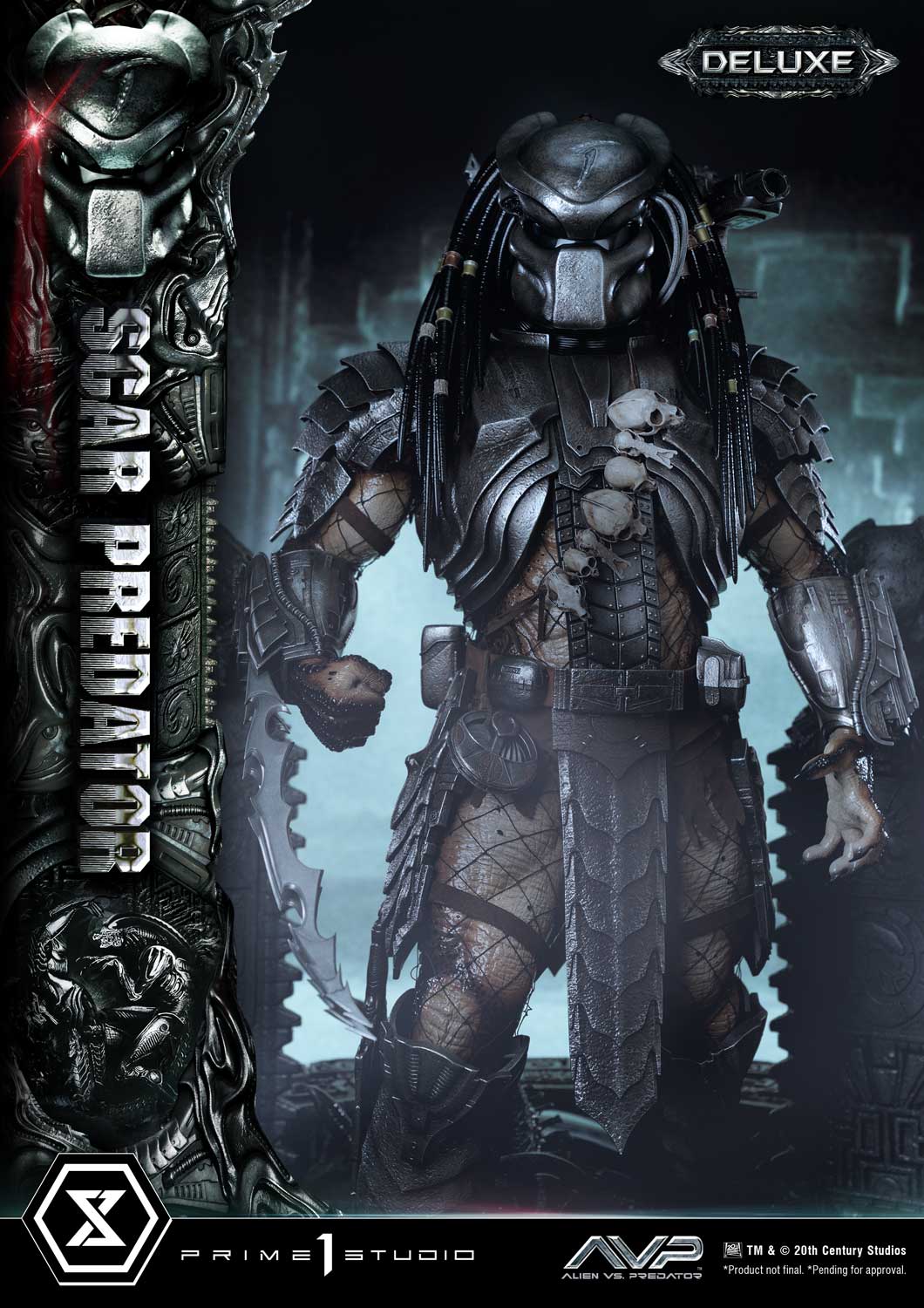 PRE-ORDER Prime1 Studio - Museum Masterline - Alien vs. Predator - Scar Predator: Deluxe Ver. 1/3