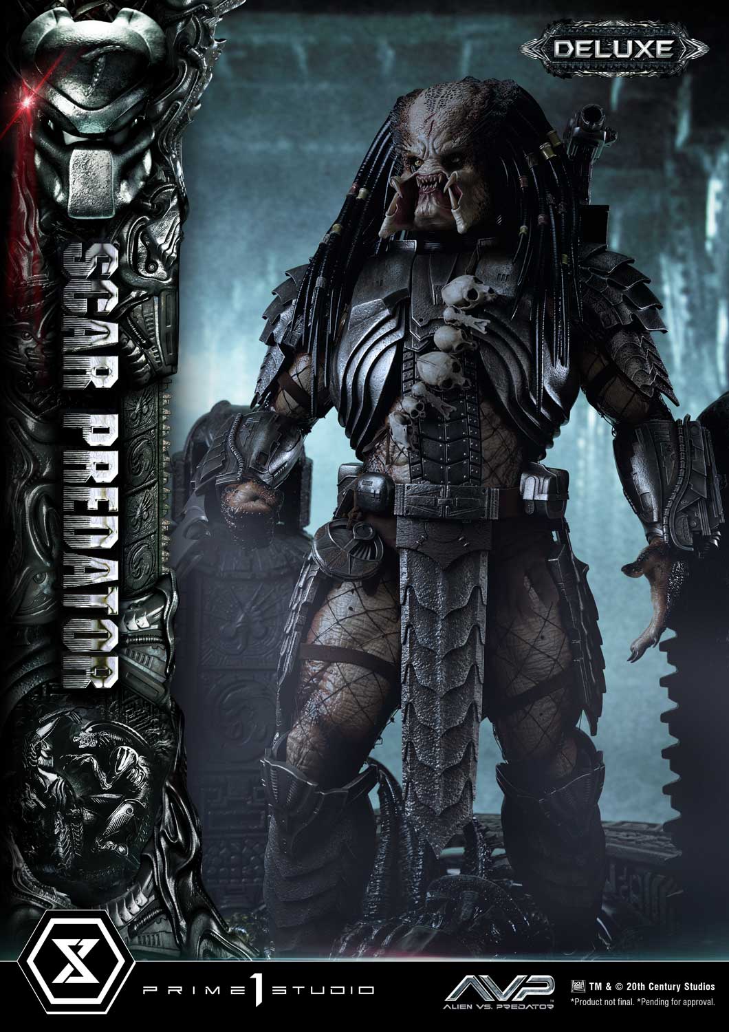 PRE-ORDER Prime1 Studio - Museum Masterline - Alien vs. Predator - Scar Predator: Deluxe Ver. 1/3