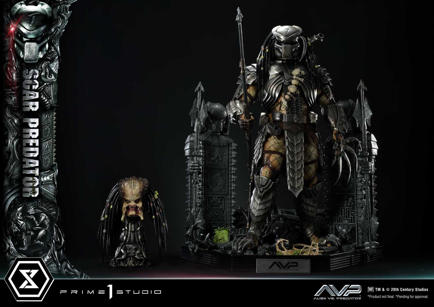 PRE-ORDER Prime1 Studio - Museum Masterline - Alien vs. Predator - Scar Predator: Deluxe Ver. 1/3