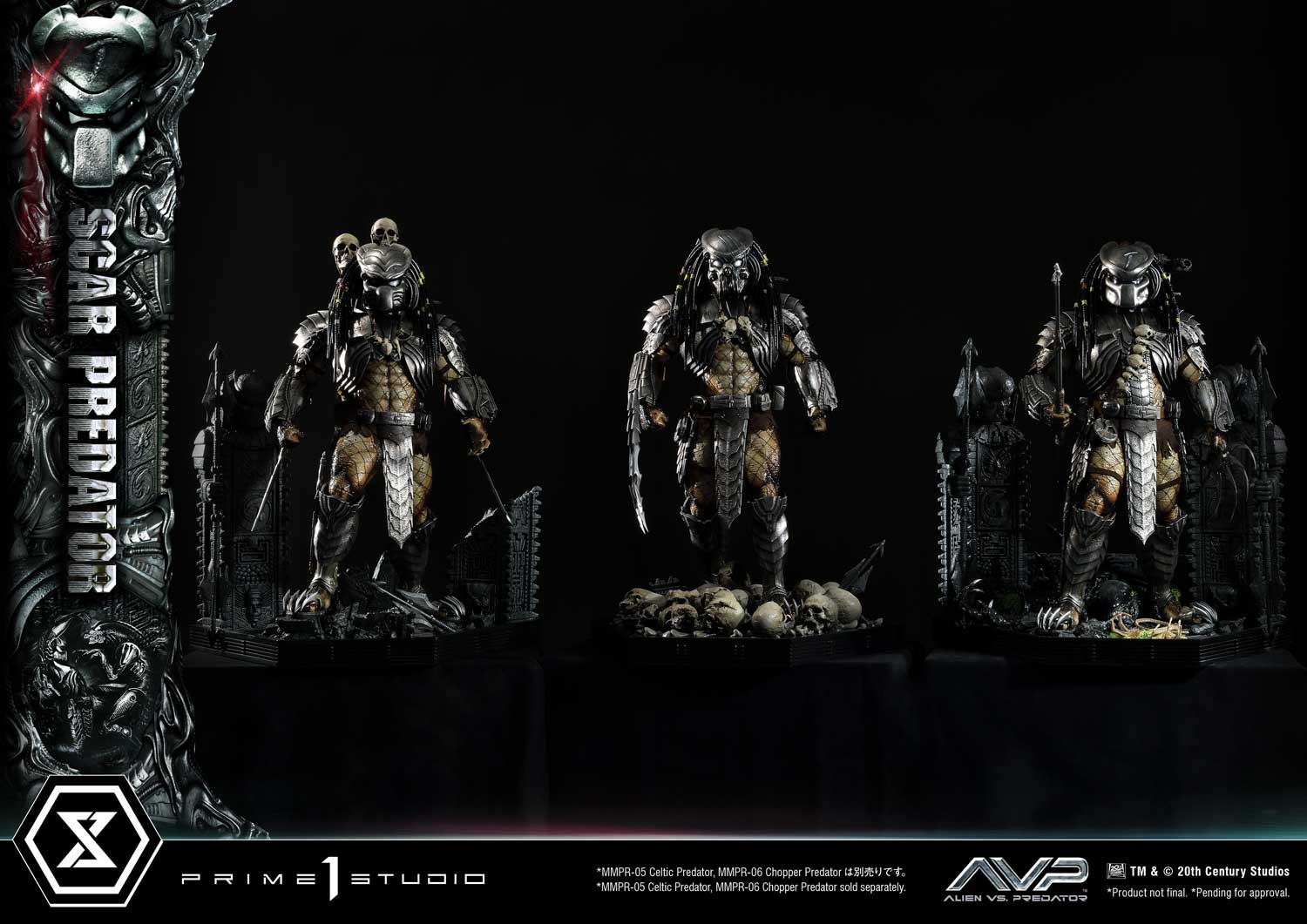 PRE-ORDER Prime1 Studio - Museum Masterline - Alien vs. Predator - Scar Predator: Deluxe Ver. 1/3