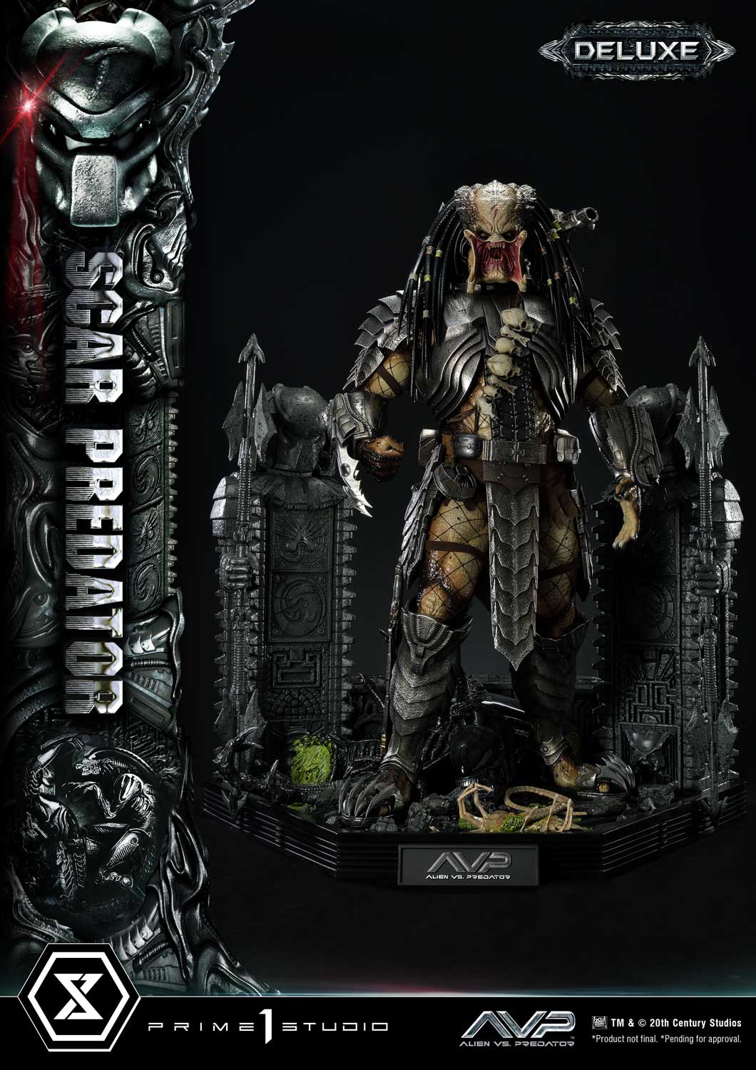 PRE-ORDER Prime1 Studio - Museum Masterline - Alien vs. Predator - Scar Predator: Deluxe Ver. 1/3