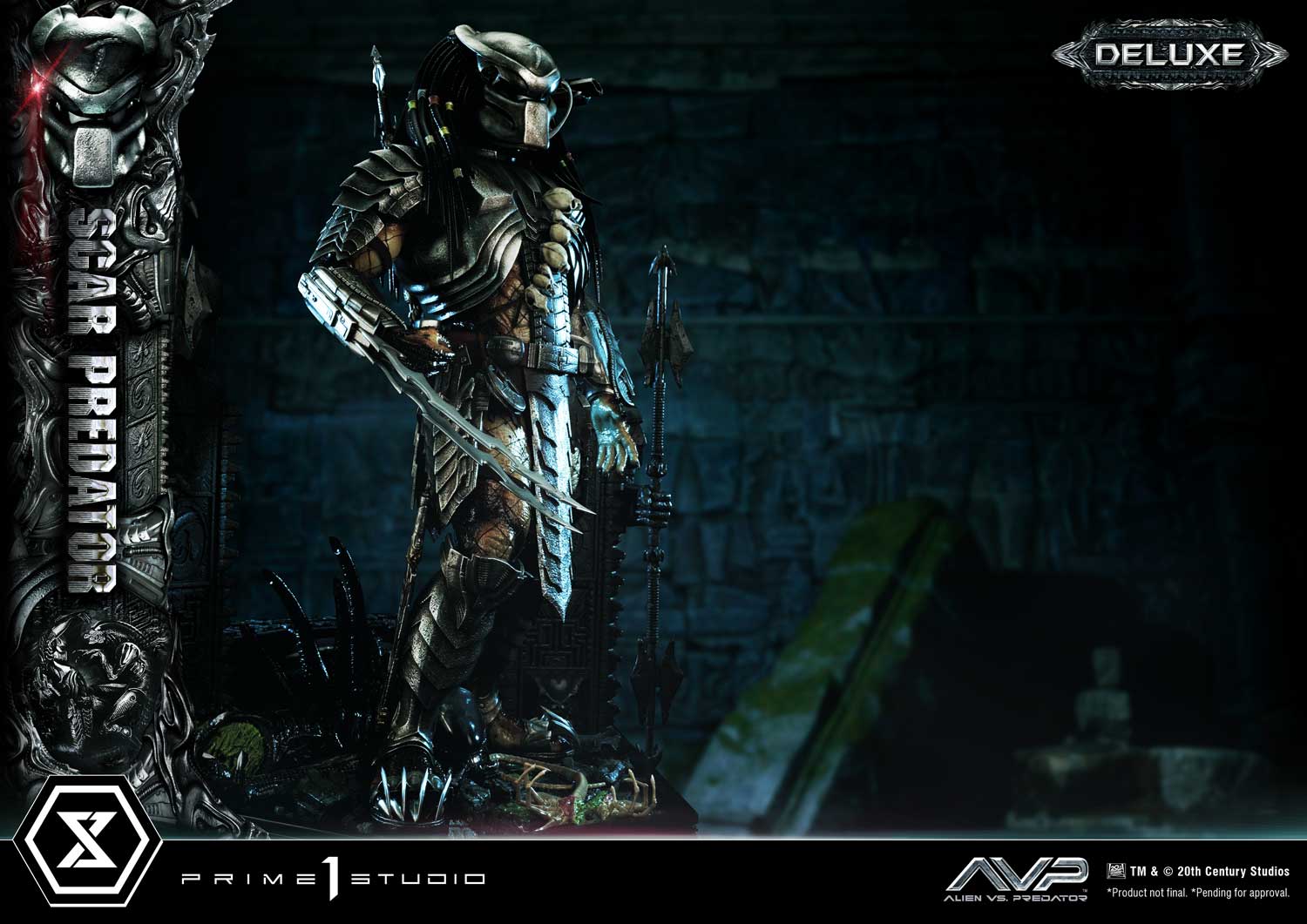 PRE-ORDER Prime1 Studio - Museum Masterline - Alien vs. Predator - Scar Predator: Deluxe Ver. 1/3