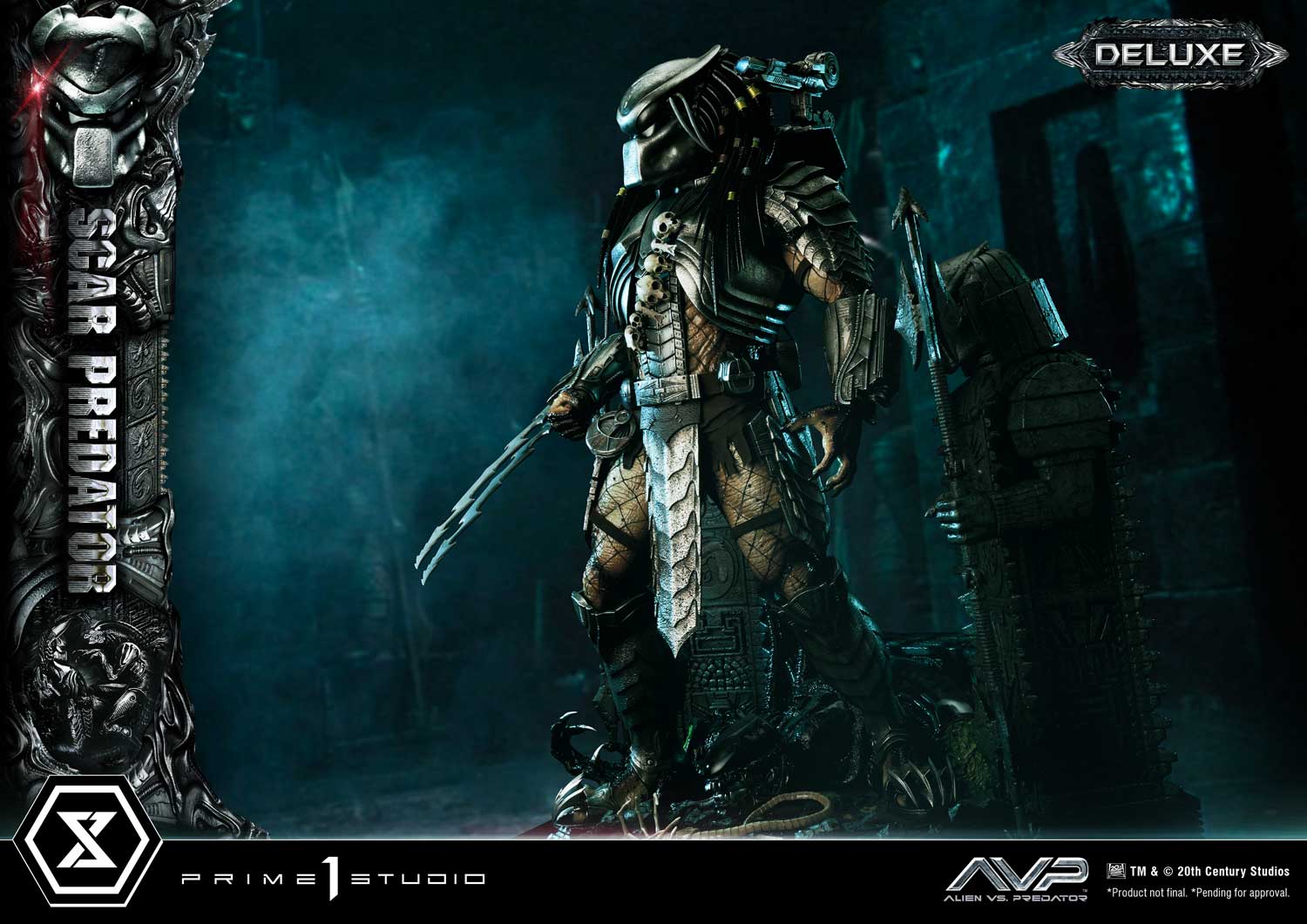 PRE-ORDER Prime1 Studio - Museum Masterline - Alien vs. Predator - Scar Predator: Deluxe Ver. 1/3