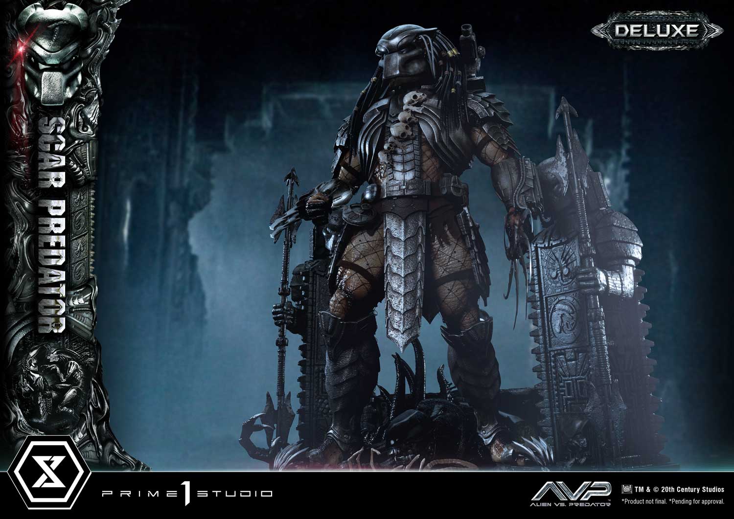 PRE-ORDER Prime1 Studio - Museum Masterline - Alien vs. Predator - Scar Predator: Deluxe Ver. 1/3