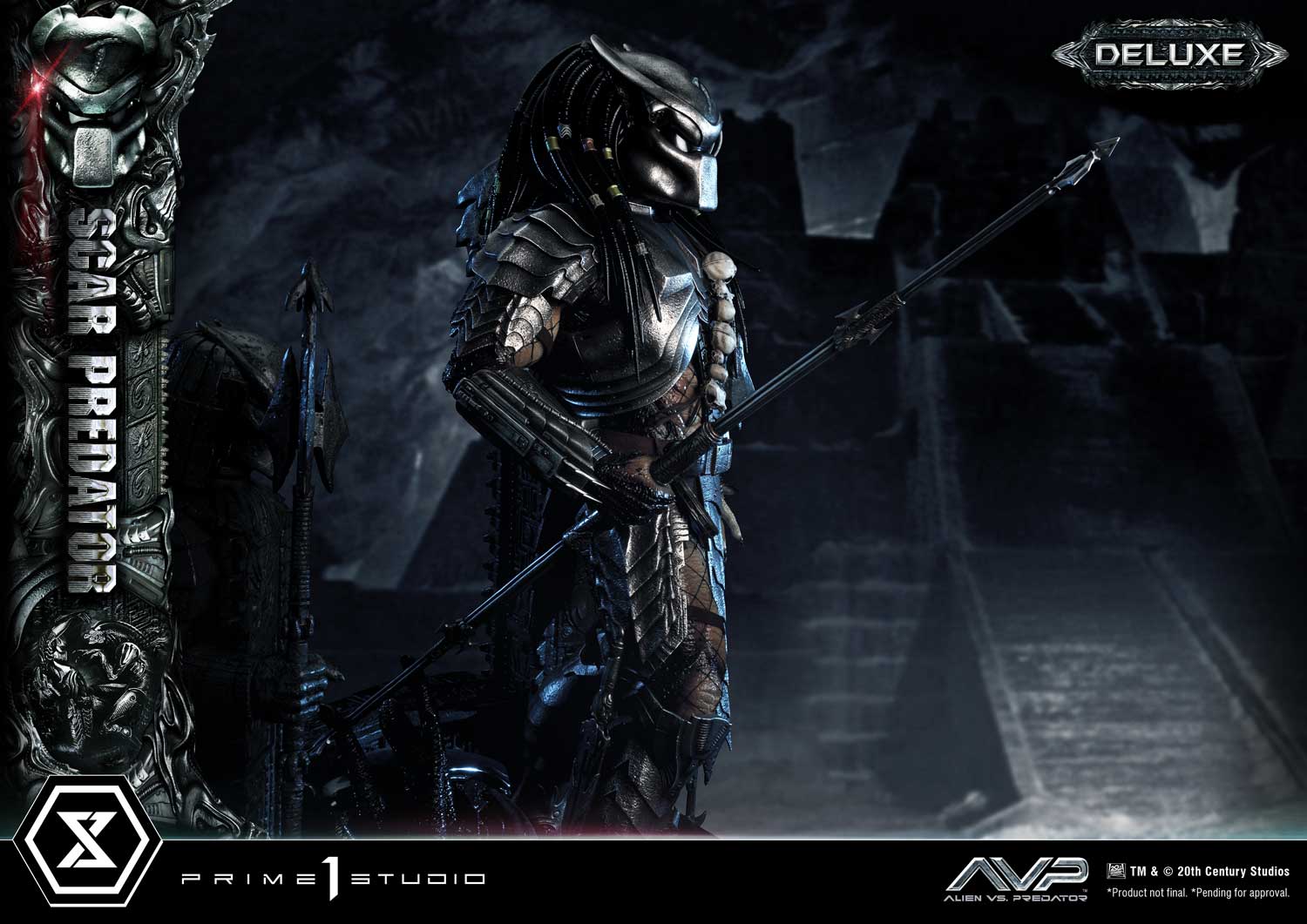 PRE-ORDER Prime1 Studio - Museum Masterline - Alien vs. Predator - Scar Predator: Deluxe Ver. 1/3