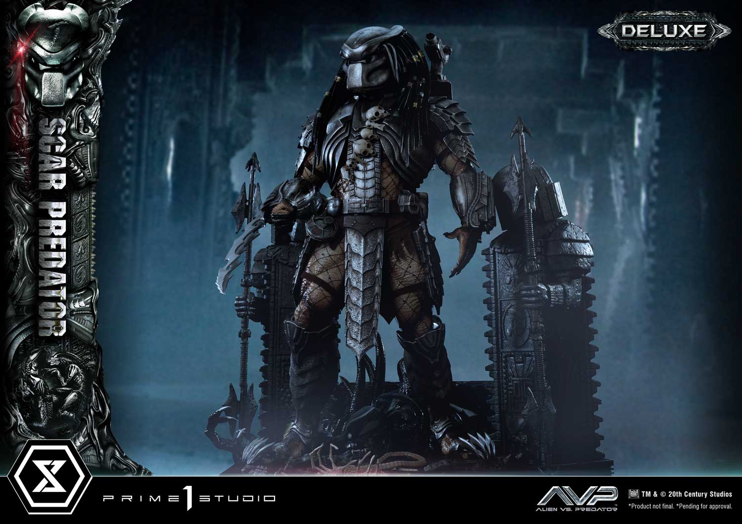 PRE-ORDER Prime1 Studio - Museum Masterline - Alien vs. Predator - Scar Predator: Deluxe Ver. 1/3
