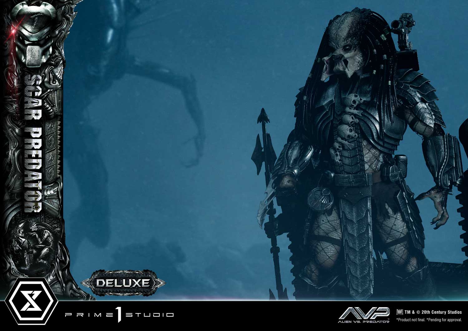 PRE-ORDER Prime1 Studio - Museum Masterline - Alien vs. Predator - Scar Predator: Deluxe Ver. 1/3