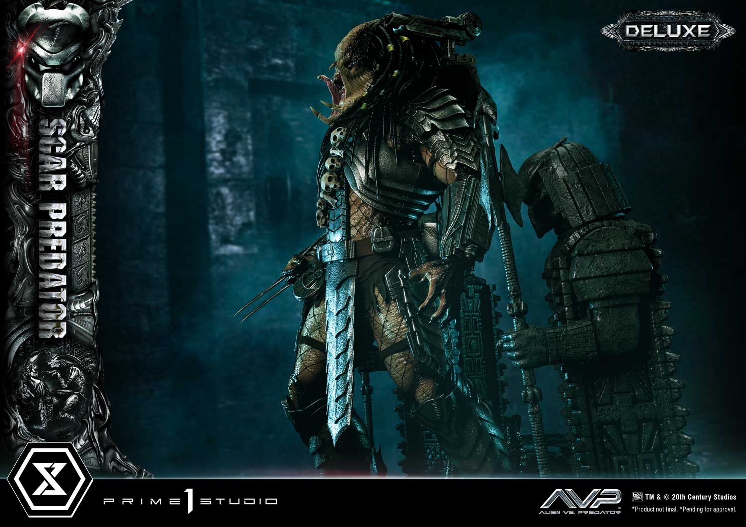PRE-ORDER Prime1 Studio - Museum Masterline - Alien vs. Predator - Scar Predator: Deluxe Ver. 1/3