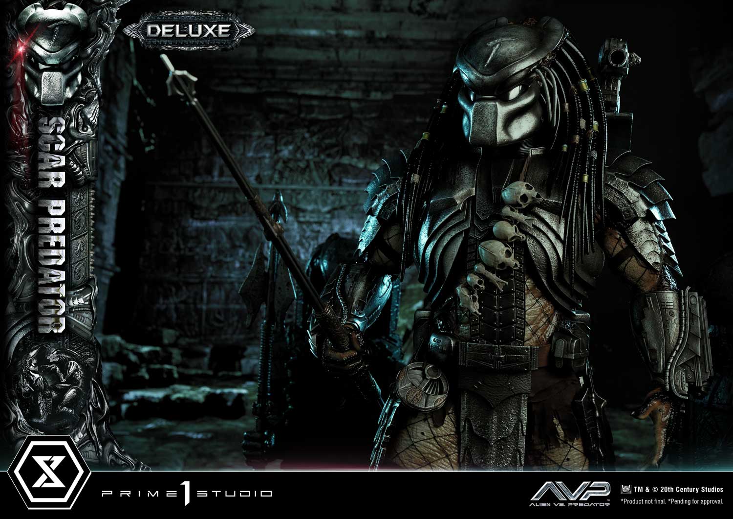 PRE-ORDER Prime1 Studio - Museum Masterline - Alien vs. Predator - Scar Predator: Deluxe Ver. 1/3