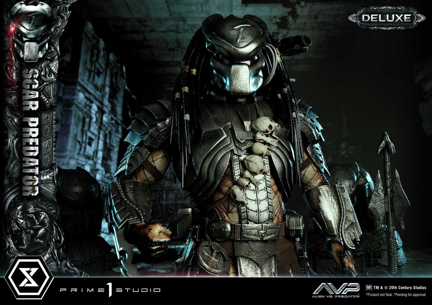 PRE-ORDER Prime1 Studio - Museum Masterline - Alien vs. Predator - Scar Predator: Deluxe Ver. 1/3