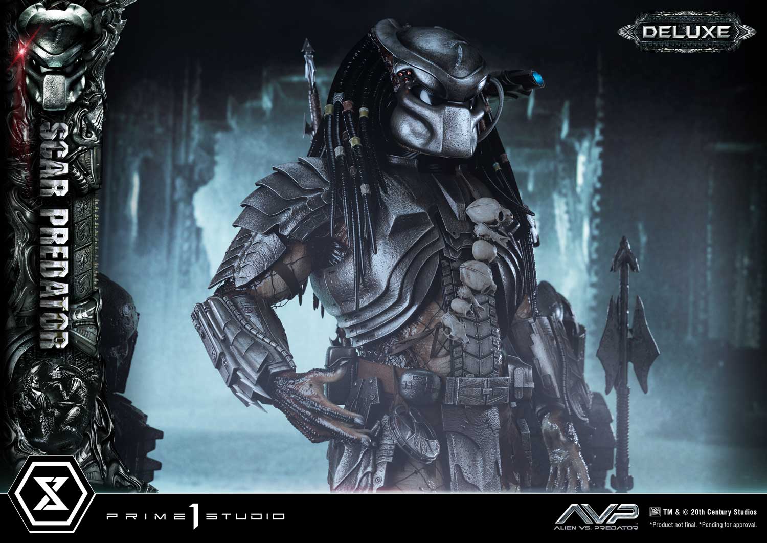 PRE-ORDER Prime1 Studio - Museum Masterline - Alien vs. Predator - Scar Predator: Deluxe Ver. 1/3