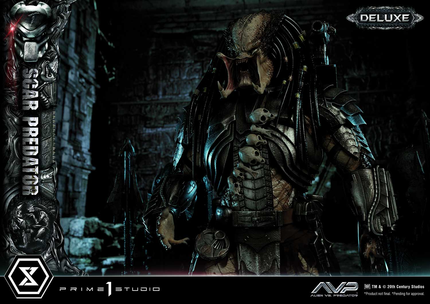 PRE-ORDER Prime1 Studio - Museum Masterline - Alien vs. Predator - Scar Predator: Deluxe Ver. 1/3