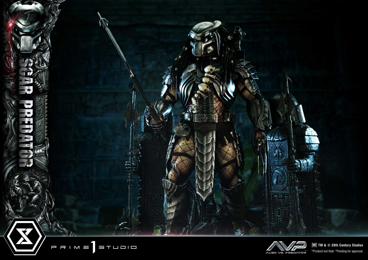 PRE-ORDER Prime1 Studio - Museum Masterline - Alien vs. Predator - Scar Predator: Deluxe Ver. 1/3