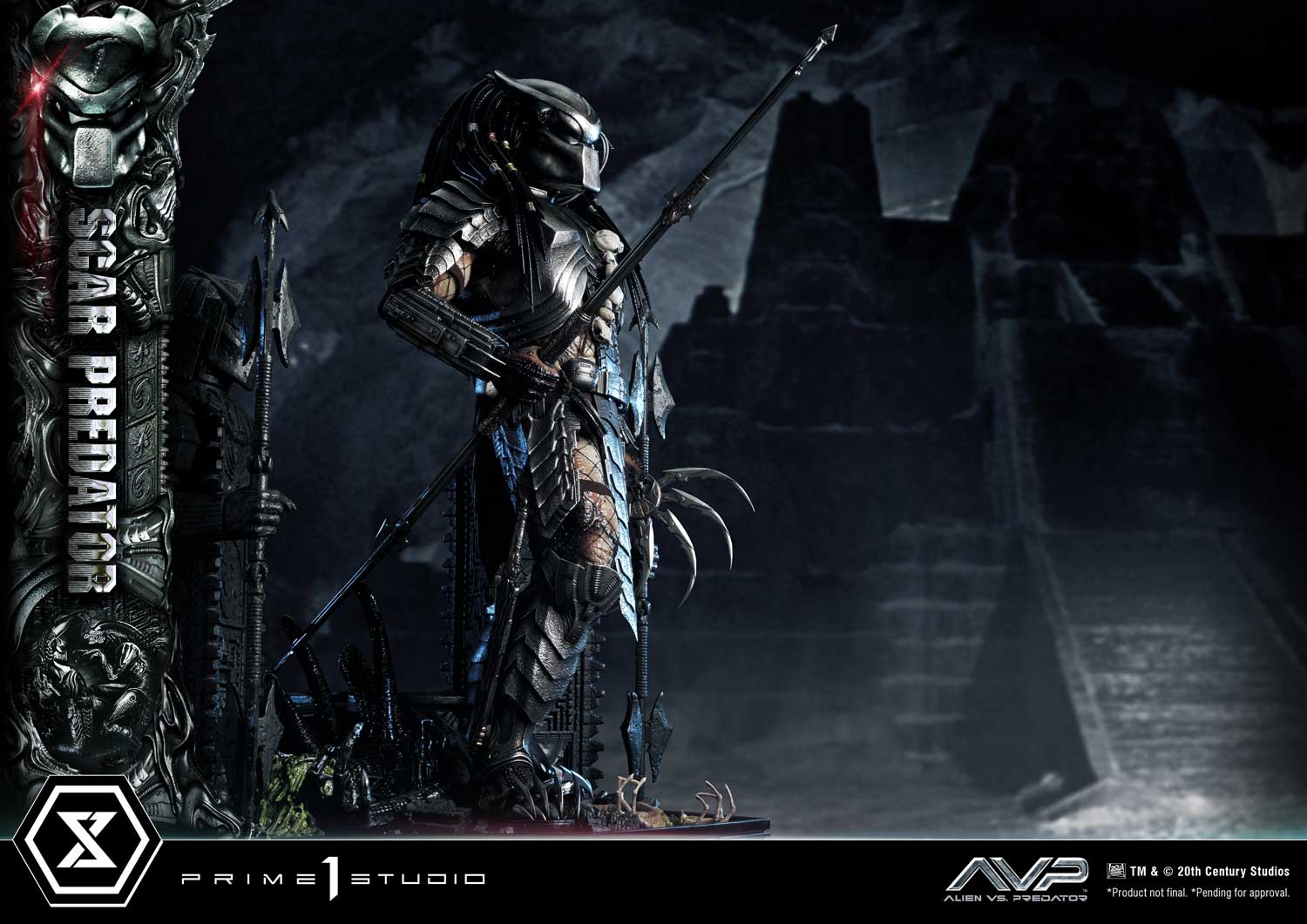 PRE-ORDER Prime1 Studio - Museum Masterline - Alien vs. Predator - Scar Predator: Deluxe Ver. 1/3