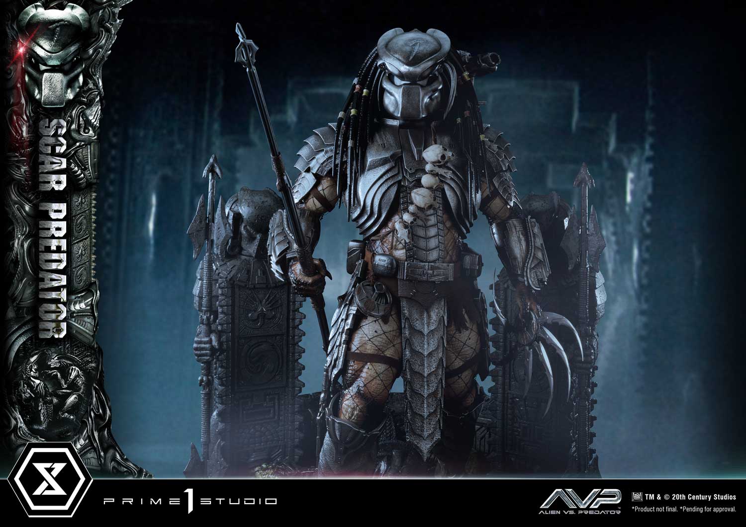 PRE-ORDER Prime1 Studio - Museum Masterline - Alien vs. Predator - Scar Predator: Deluxe Ver. 1/3