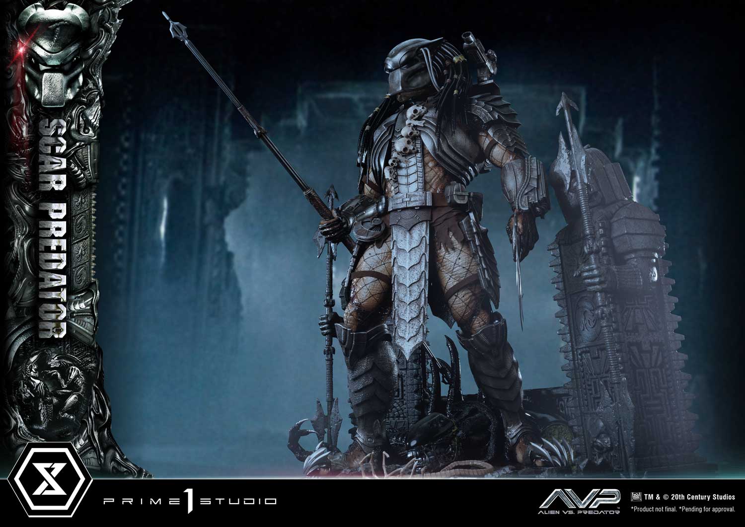PRE-ORDER Prime1 Studio - Museum Masterline - Alien vs. Predator - Scar Predator: Deluxe Ver. 1/3