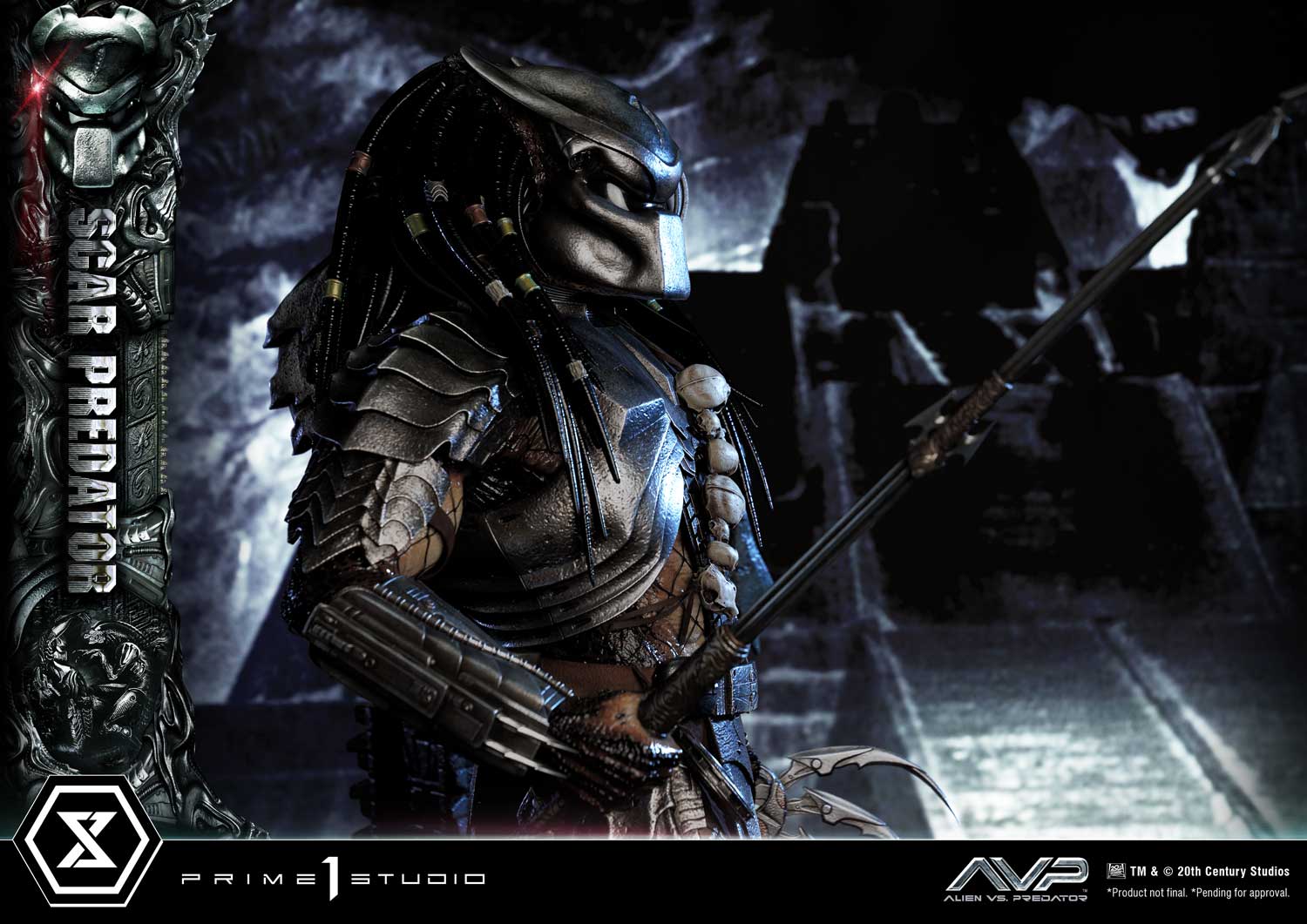 PRE-ORDER Prime1 Studio - Museum Masterline - Alien vs. Predator - Scar Predator: Deluxe Ver. 1/3