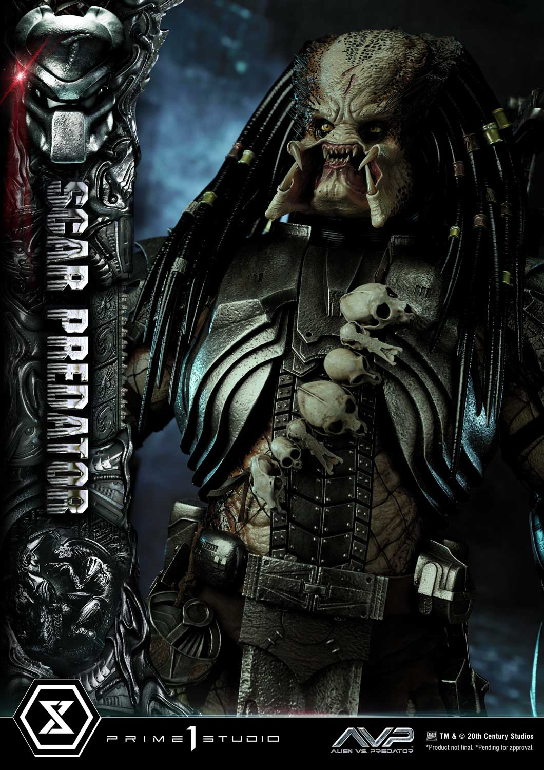 PRE-ORDER Prime1 Studio - Museum Masterline - Alien vs. Predator - Scar Predator 1/3