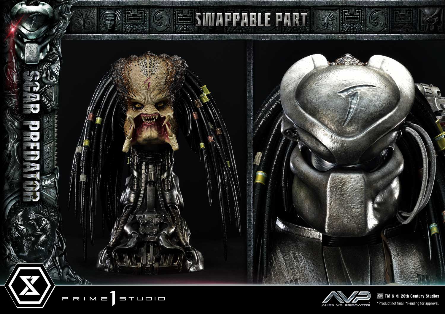 PRE-ORDER Prime1 Studio - Museum Masterline - Alien vs. Predator - Scar Predator 1/3