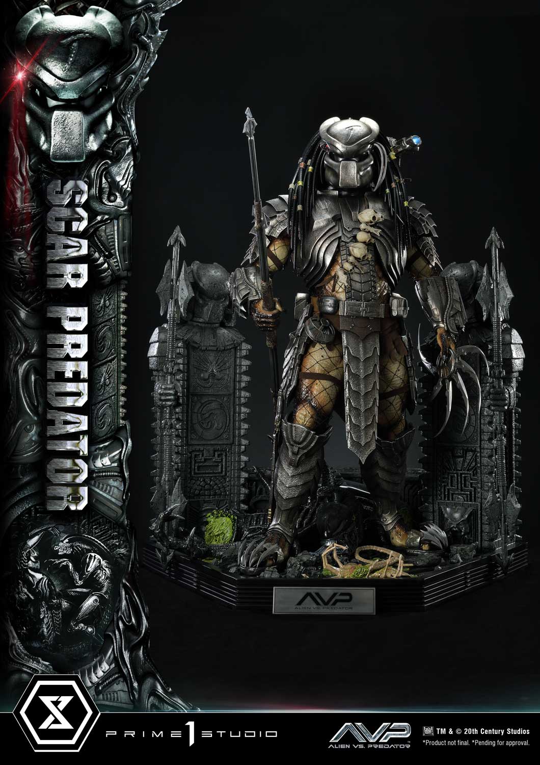 PRE-ORDER Prime1 Studio - Museum Masterline - Alien vs. Predator - Scar Predator 1/3