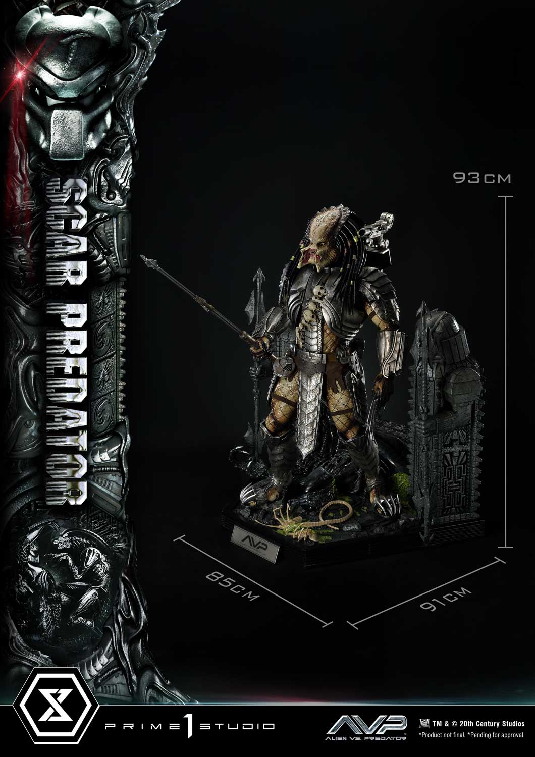 PRE-ORDER Prime1 Studio - Museum Masterline - Alien vs. Predator - Scar Predator 1/3