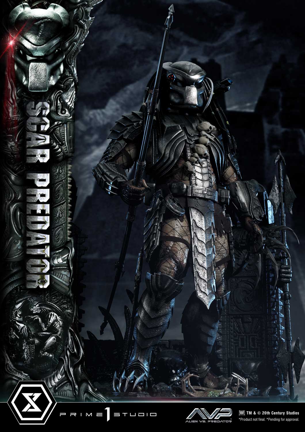PRE-ORDER Prime1 Studio - Museum Masterline - Alien vs. Predator - Scar Predator 1/3