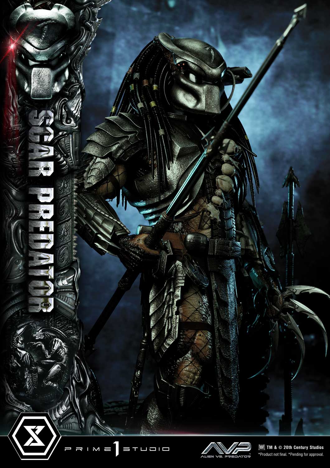 PRE-ORDER Prime1 Studio - Museum Masterline - Alien vs. Predator - Scar Predator 1/3