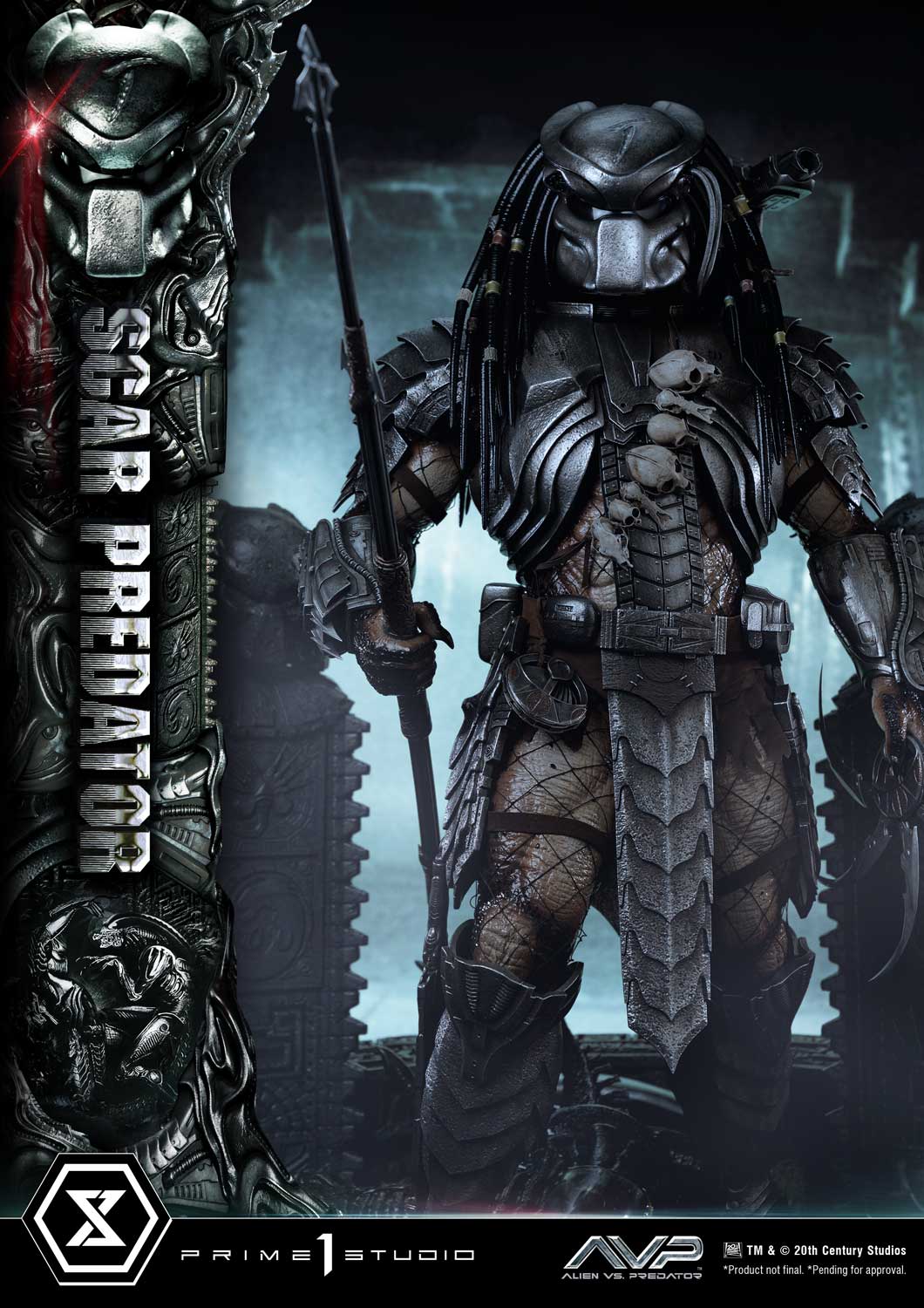 PRE-ORDER Prime1 Studio - Museum Masterline - Alien vs. Predator - Scar Predator 1/3