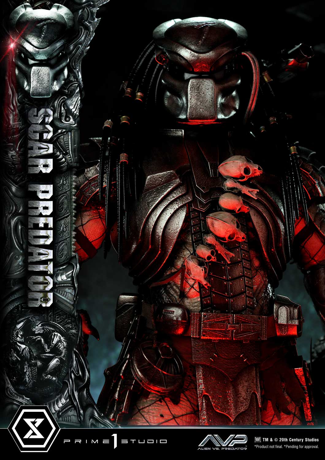 PRE-ORDER Prime1 Studio - Museum Masterline - Alien vs. Predator - Scar Predator 1/3
