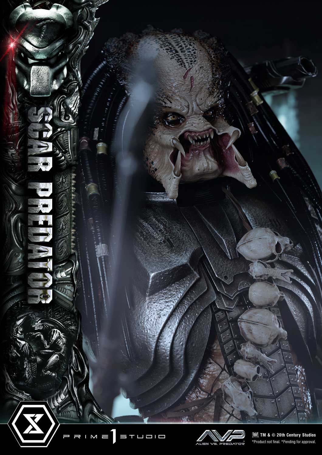 PRE-ORDER Prime1 Studio - Museum Masterline - Alien vs. Predator - Scar Predator 1/3