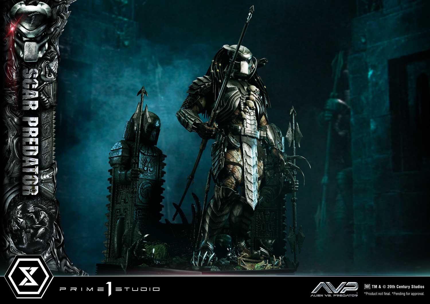 PRE-ORDER Prime1 Studio - Museum Masterline - Alien vs. Predator - Scar Predator 1/3