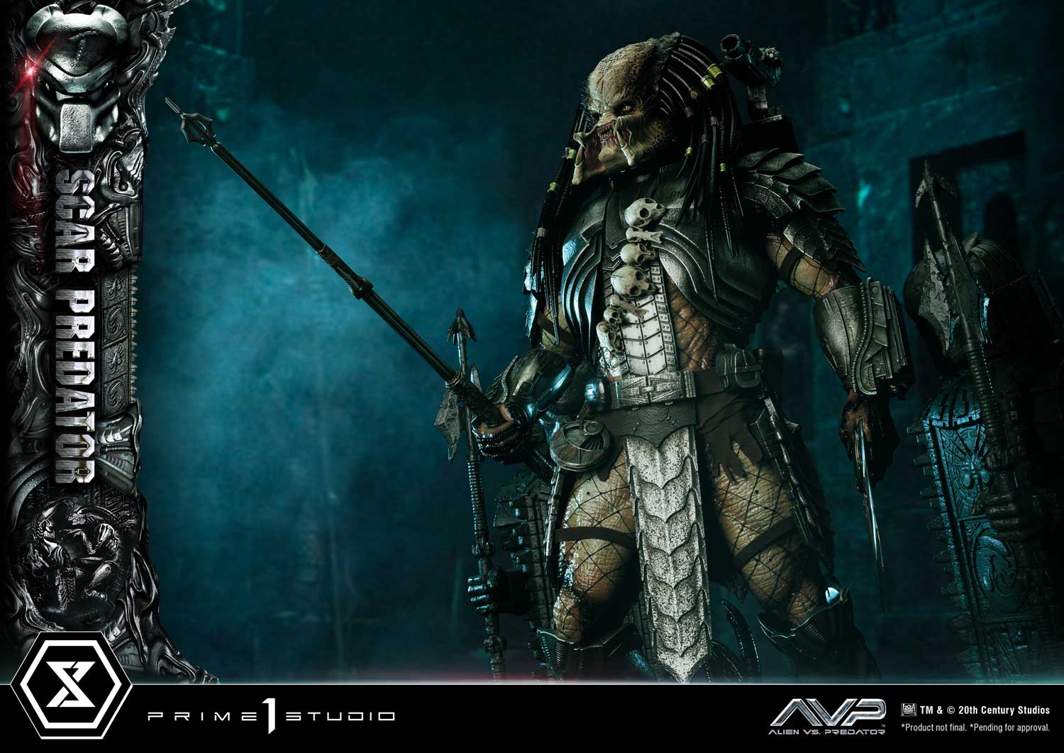 PRE-ORDER Prime1 Studio - Museum Masterline - Alien vs. Predator - Scar Predator 1/3