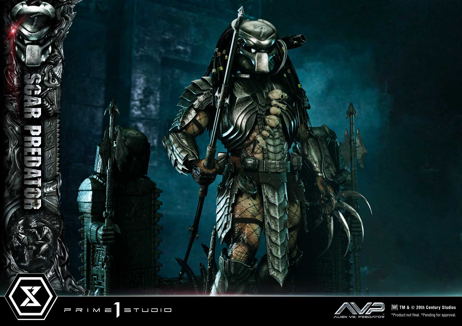 PRE-ORDER Prime1 Studio - Museum Masterline - Alien vs. Predator - Scar Predator 1/3