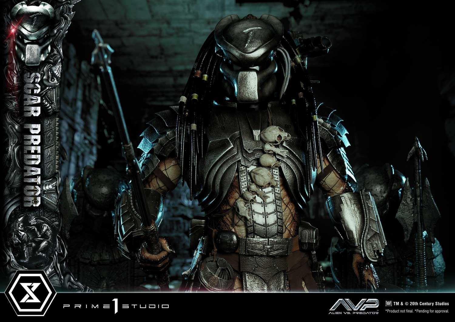PRE-ORDER Prime1 Studio - Museum Masterline - Alien vs. Predator - Scar Predator 1/3