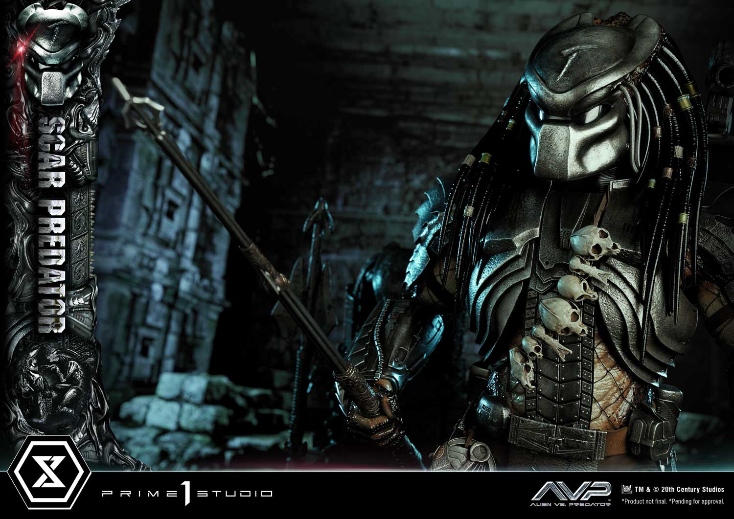 PRE-ORDER Prime1 Studio - Museum Masterline - Alien vs. Predator - Scar Predator 1/3