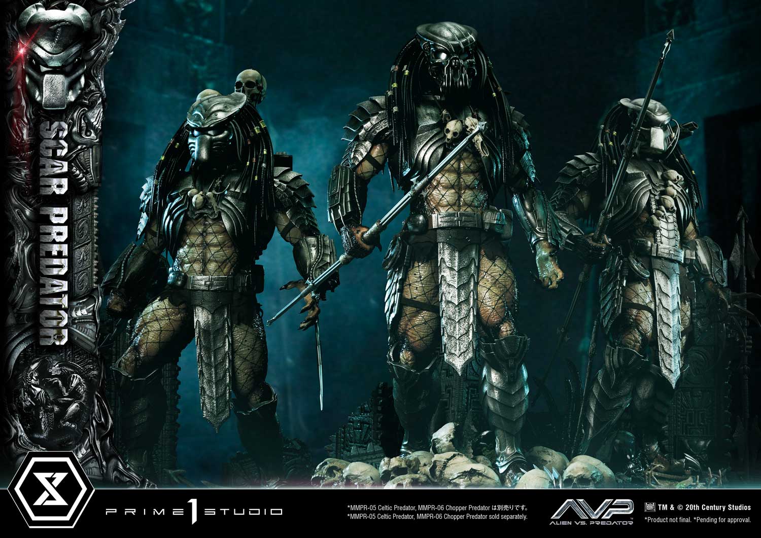 PRE-ORDER Prime1 Studio - Museum Masterline - Alien vs. Predator - Scar Predator 1/3