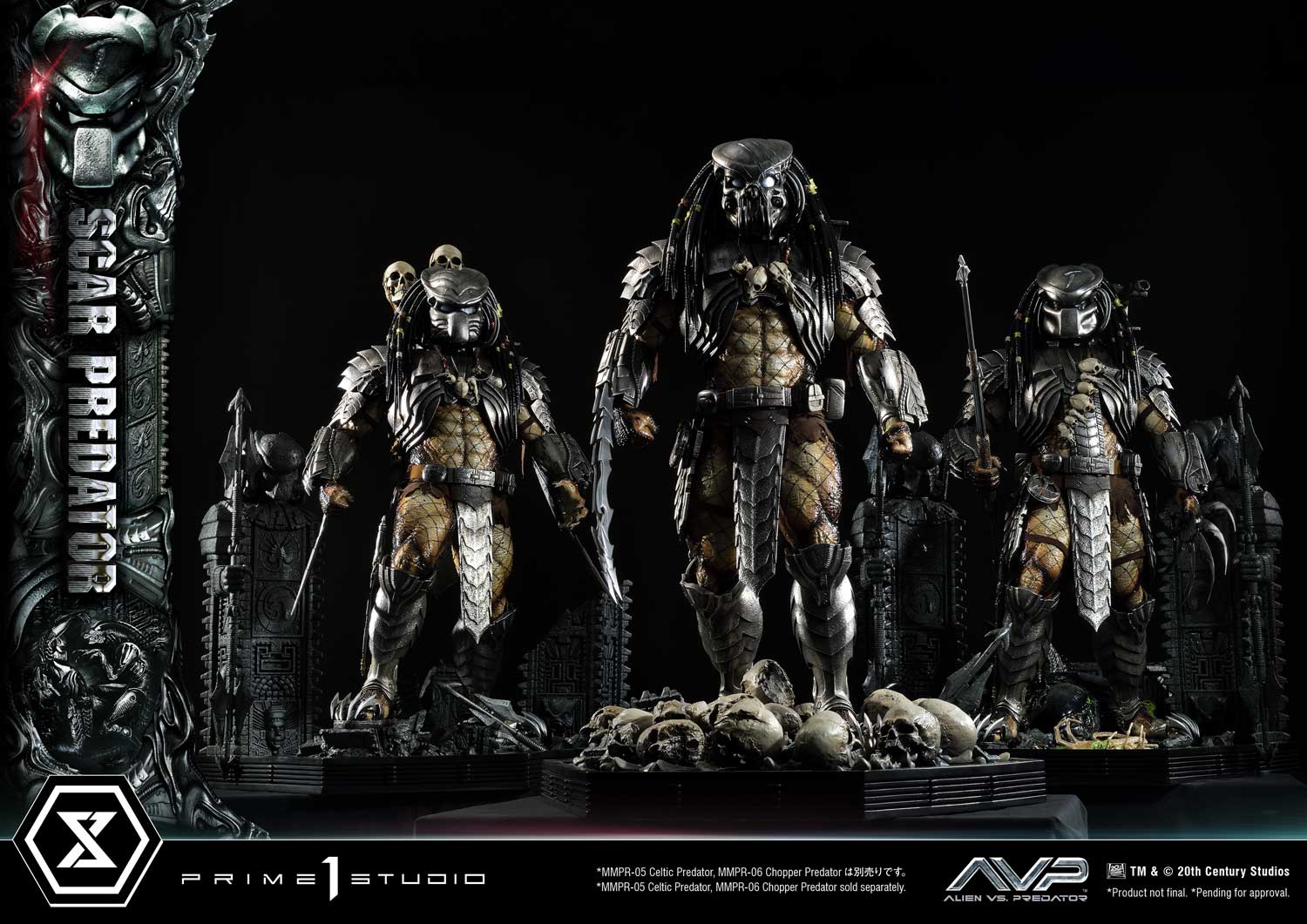 PRE-ORDER Prime1 Studio - Museum Masterline - Alien vs. Predator - Scar Predator 1/3