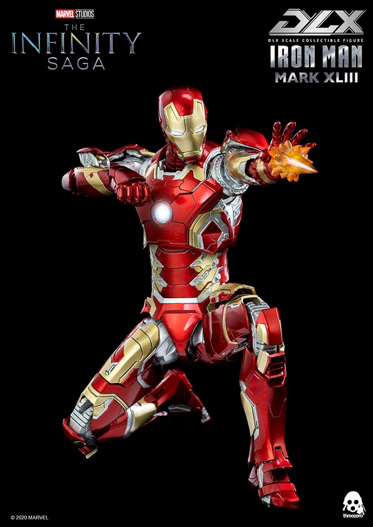 PRE-ORDER threezero - Marvel Studios: The Infinity Saga - DLX Iron Man Mark 43 [2024 Q2 Release]
