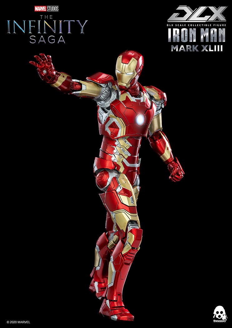 PRE-ORDER threezero - Marvel Studios: The Infinity Saga - DLX Iron Man Mark 43 [2024 Q2 Release]